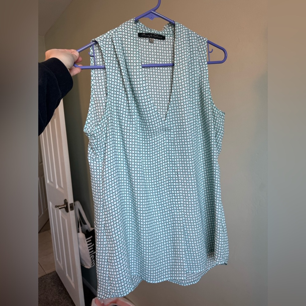 EUC ROSE AND OLIVE BLOUSE TANK. Size medium.